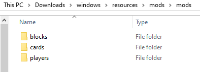 Inside mods zip