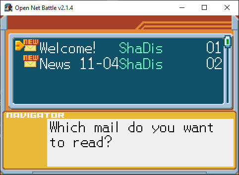 E-Mail Screen with mail