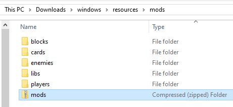 Mod folder mods zip