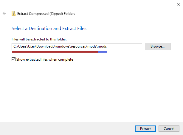 Extract all menu